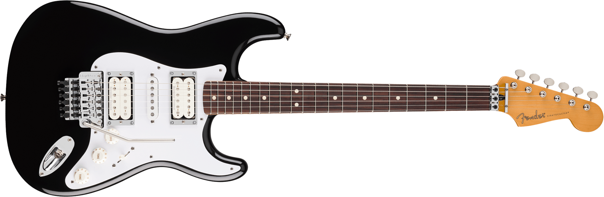 Fender Dave Murray Strat 50th Ann. Mex Ltd Signature Hsh Seymour Duncan Fr Rw - Black - Guitare Électrique Signature - Main picture