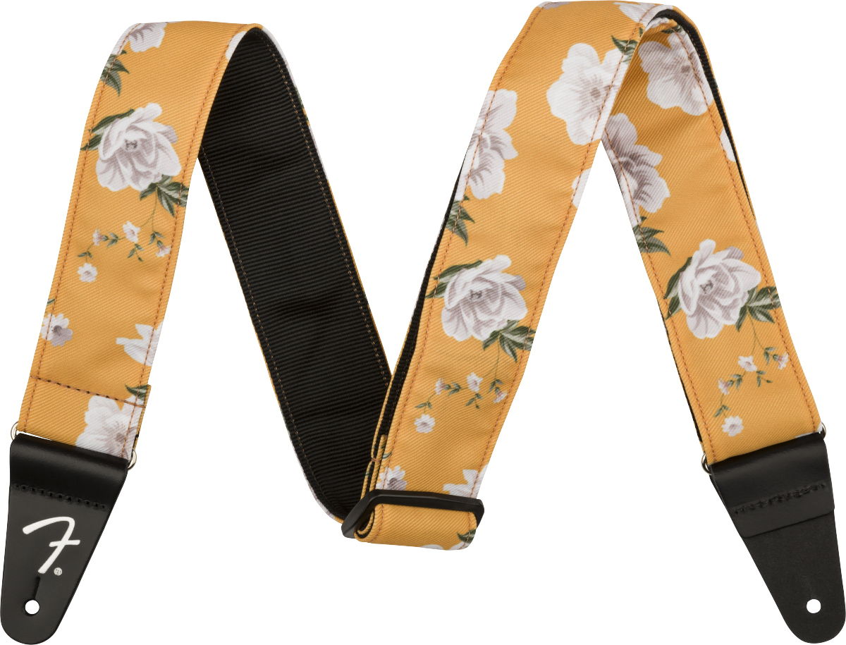 Fender Floral 2.inc Guitar Strap Marigold - Sangle Courroie - Main picture