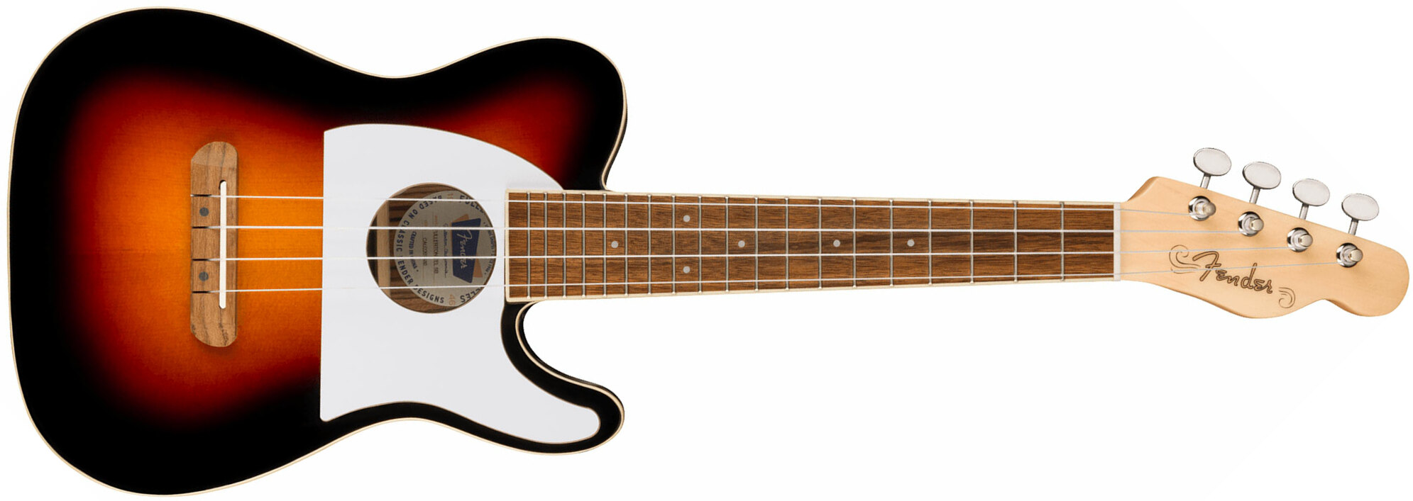 Fender Fullerton Tele Uke Concert Cw Epicea Okoume Noy - 2-color Sunburst - UkulÉlÉ - Main picture