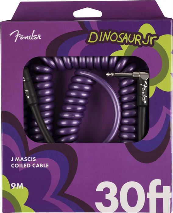 Câble Fender J Mascis Coiled Instrument Cable 30ft - Purple
