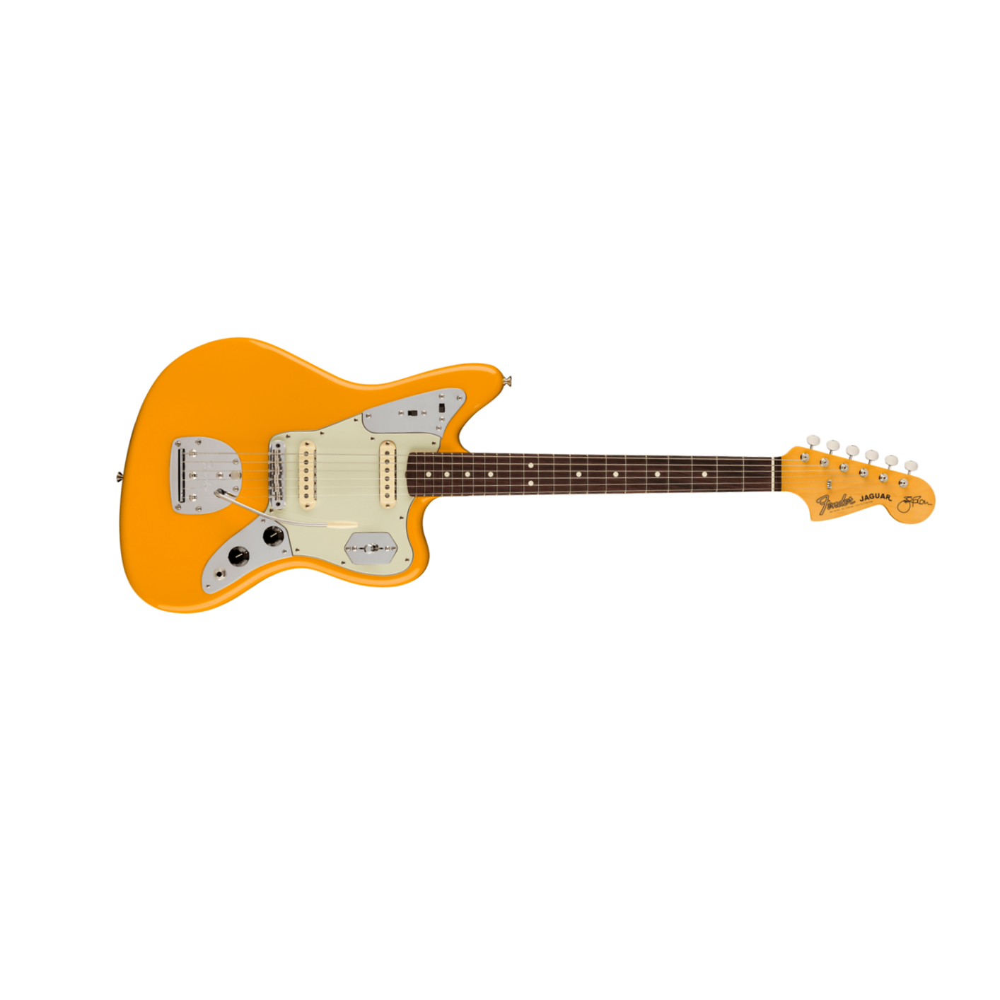 Fender Jaguar Johnny Marr Signature 2s Trem Rw - Fever Dream Yellow - Guitare Électrique RÉtro Rock - Main picture