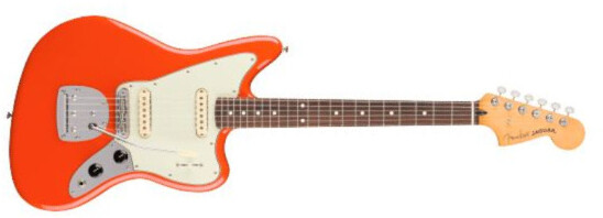 Fender Jaguar Player Ii Mex Trem 2s Rw - Rallye Orange - Guitare Électrique RÉtro Rock - Main picture