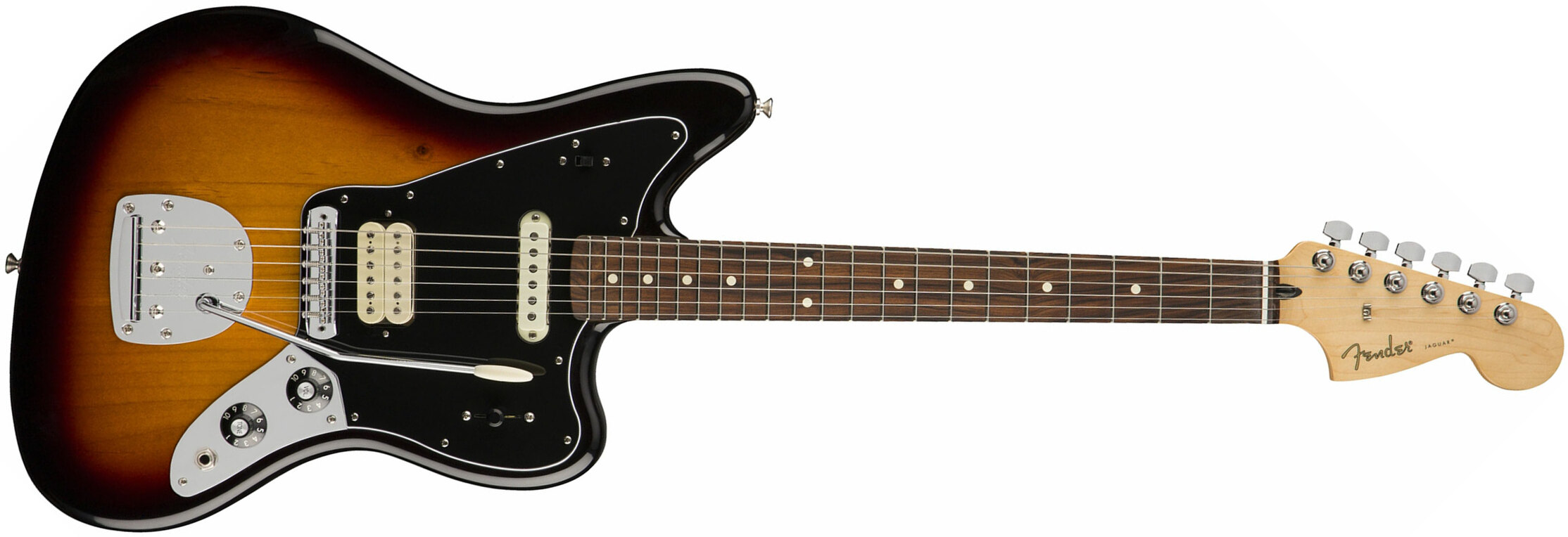 Fender Jaguar Player Mex Hs Pf - 3-color Sunburst - Guitare Électrique RÉtro Rock - Main picture