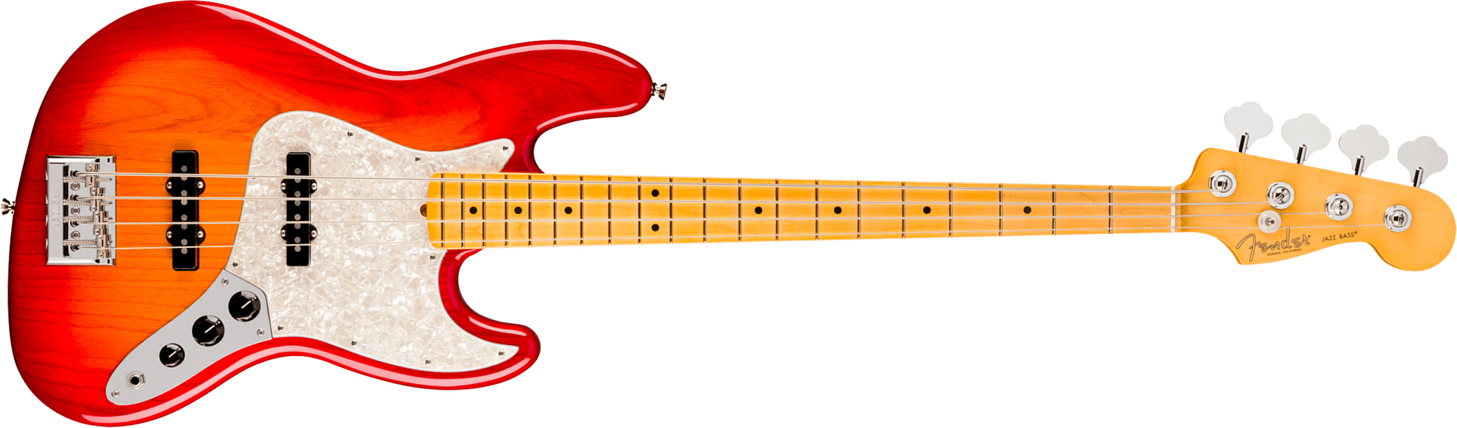 Fender Jazz Bass American Pro. Usa Mn - Aged Cherry Burst - Basse Électrique Solid Body - Main picture