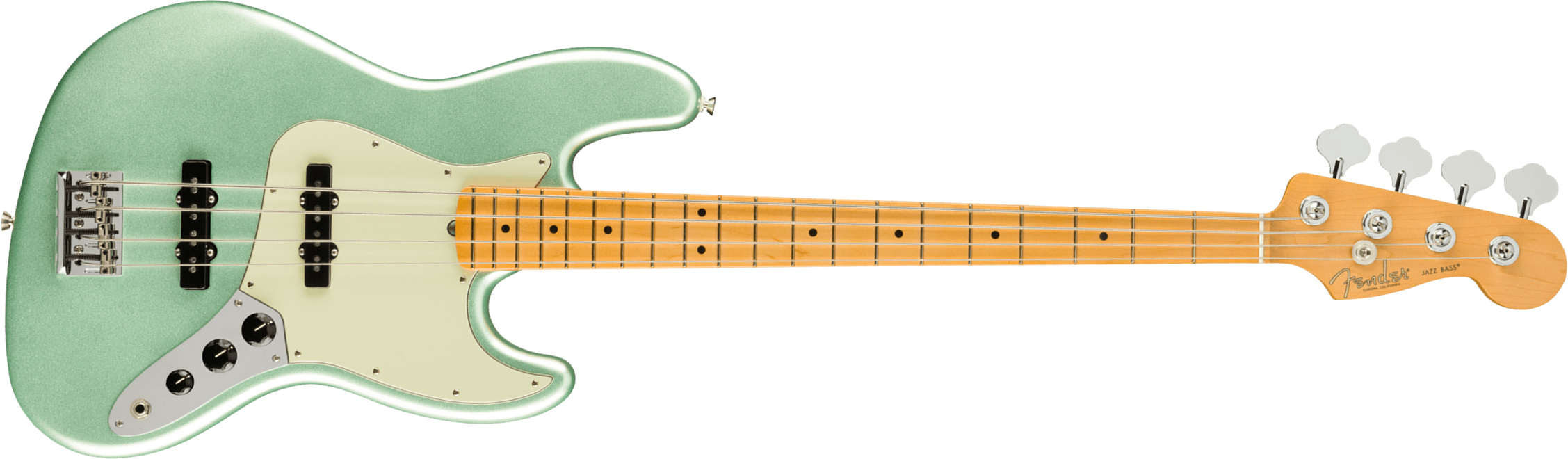 Fender Jazz Bass American Professional Ii Usa Mn - Mystic Surf Green - Basse Électrique Solid Body - Main picture