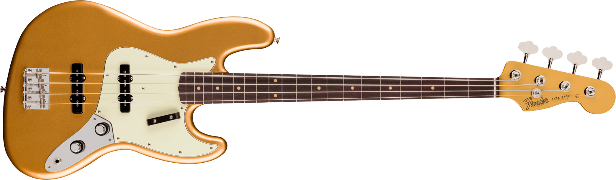 Fender Jazz Bass Early 60s Vintera 3 Mex Rw - Aztec Gold - Basse Électrique Solid Body - Main picture