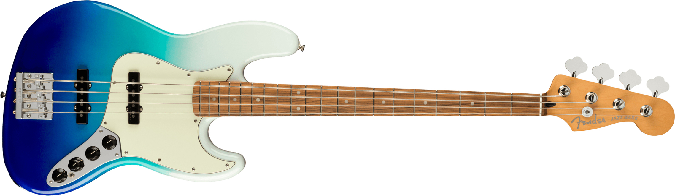 Fender Jazz Bass Player Plus Mex Active Pf - Belair Blue - Basse Électrique Solid Body - Main picture