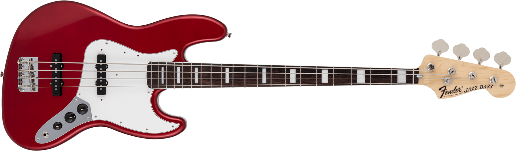 Fender Jazz Bass Traditional 70s Jap 2s Trem Rw - Candy Apple Red - Basse Électrique Solid Body - Main picture