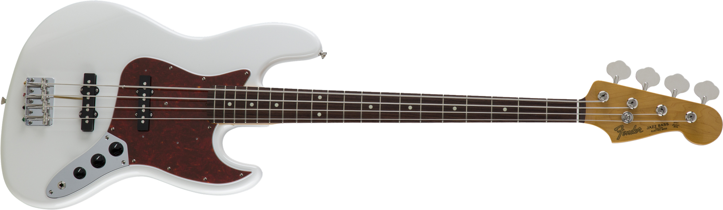 Fender Jazz Bass Traditional Ii 60s Jap 2s Trem Rw - Olympic White - Basse Électrique Solid Body - Main picture