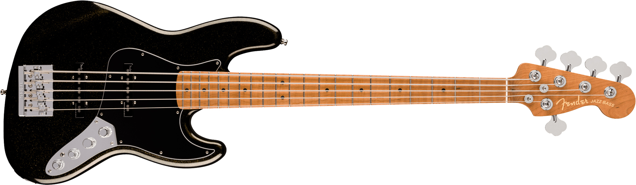 Fender Jazz Bass V American Ultra Ii Ltd Usa 5c Active Mn - Gold Dust - Basse Électrique Solid Body - Main picture