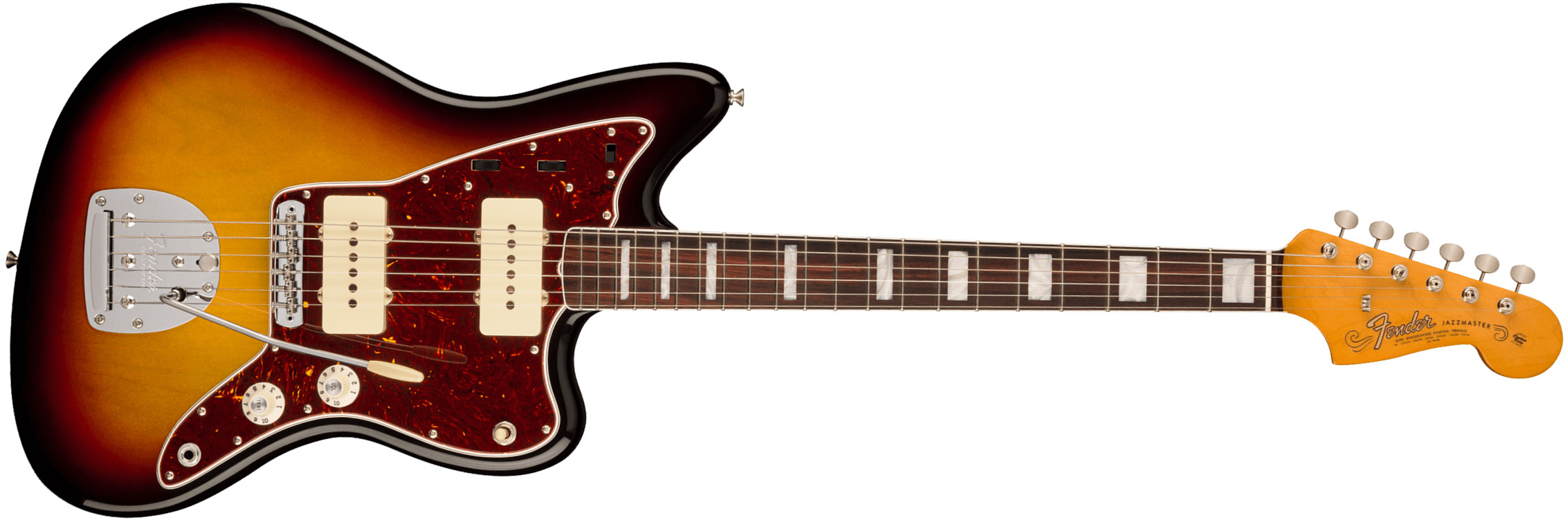Fender Jazzmaster 1966 American Vintage Ii Usa Sh Trem Rw - 3-color Sunburst - Guitare Électrique RÉtro Rock - Main picture