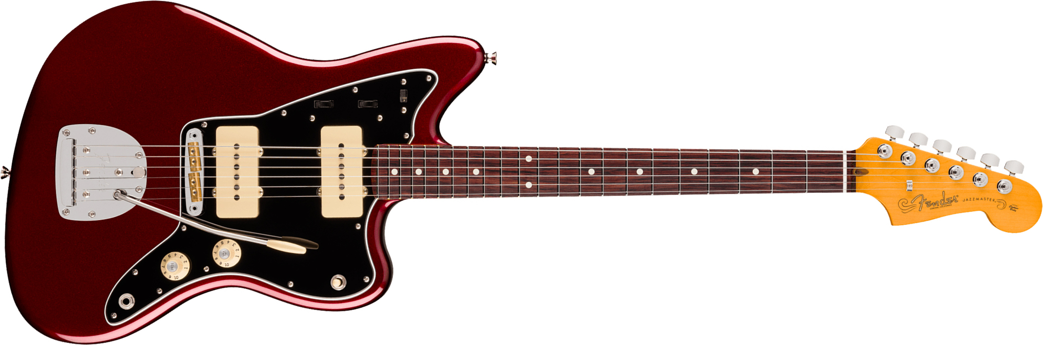 Fender Jazzmaster American Pro. Usa  2s Trem Rw - Oxblood - Guitare Électrique RÉtro Rock - Main picture