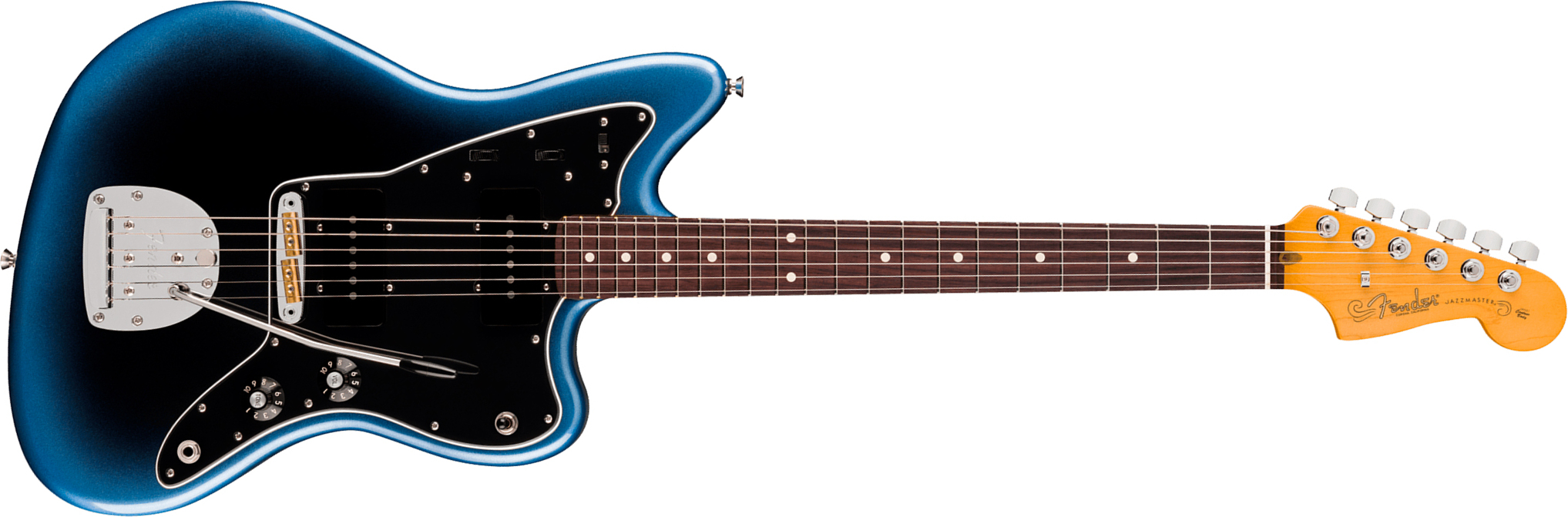 Fender Jazzmaster American Pro. Usa  2s Trem Rw - Dark Night - Guitare Électrique RÉtro Rock - Main picture