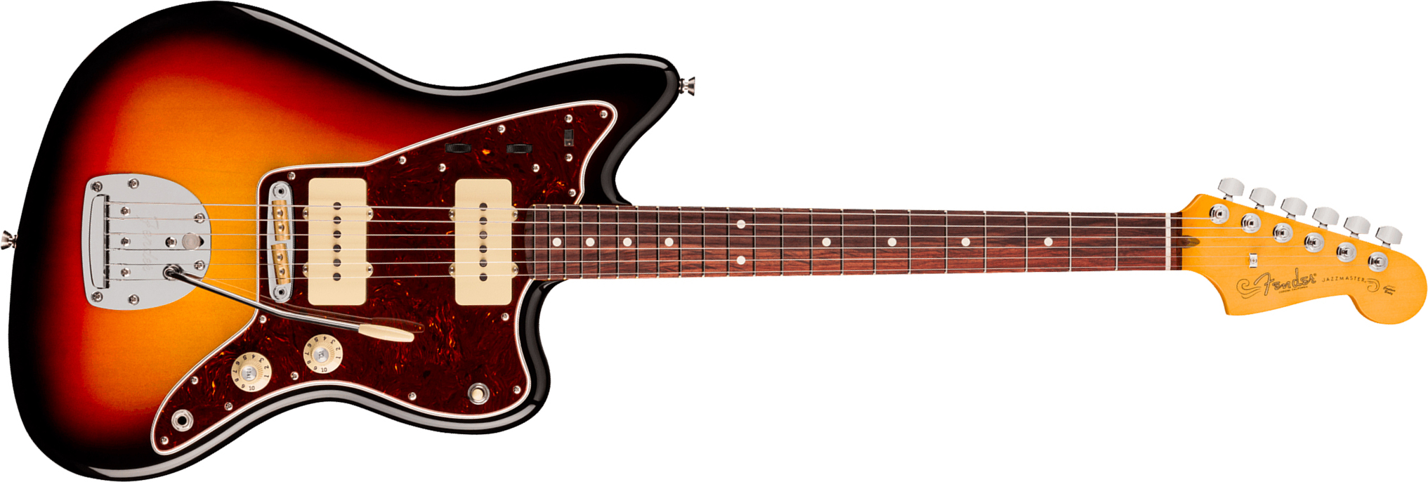 Fender Jazzmaster American Professional 2026 Trem 2s Rw - 3-color Sunburst - Guitare Électrique RÉtro Rock - Main picture