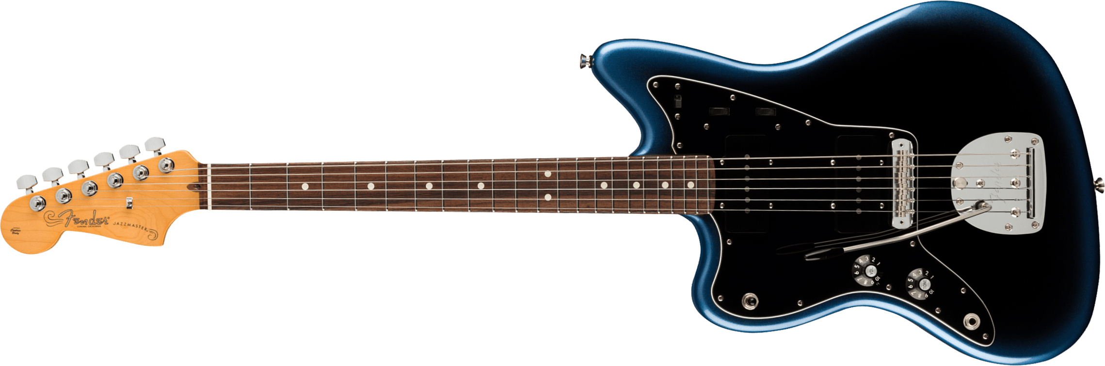 Fender Jazzmaster American Professional Ii Lh Gaucher Usa Rw - Dark Night - Guitare Électrique Gaucher - Main picture