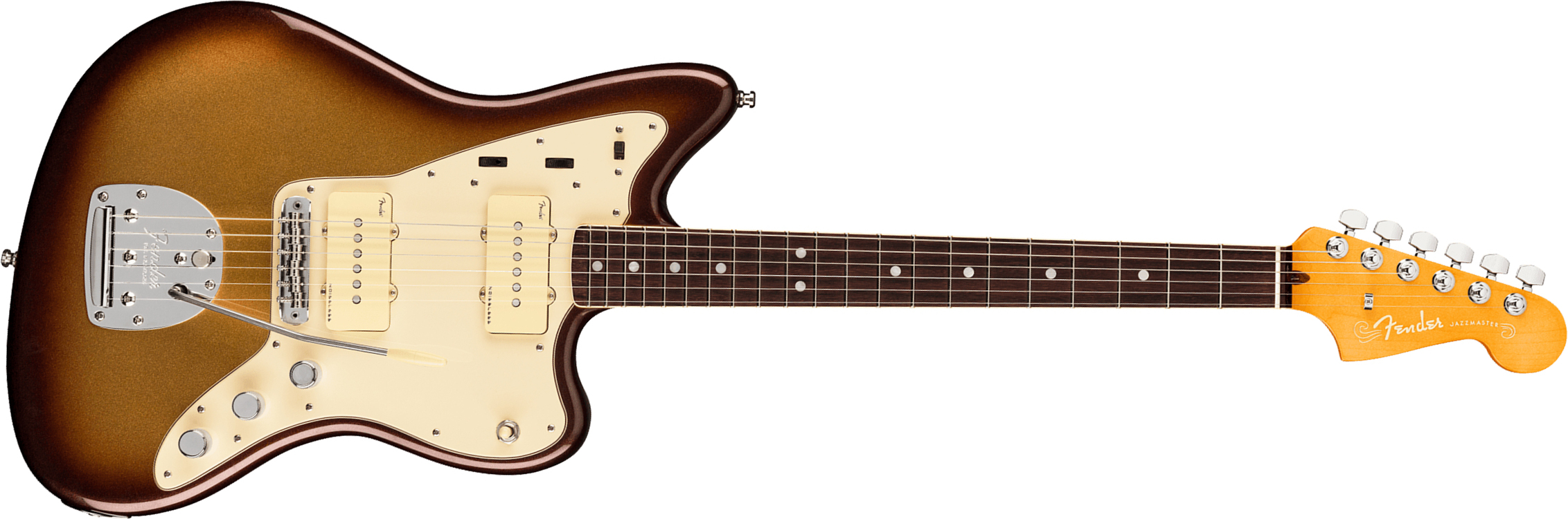 Fender Jazzmaster American Ultra 2019 Usa Rw - Mocha Burst - Guitare Électrique RÉtro Rock - Main picture