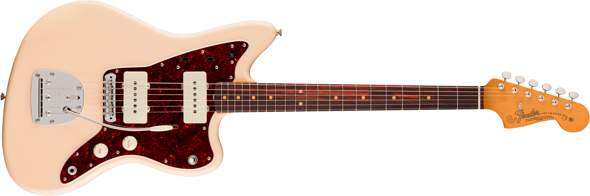 Fender Jazzmaster Mid 60s Vintera 3 Mex 2s Trem Rw - Olympic White - Guitare Électrique RÉtro Rock - Main picture