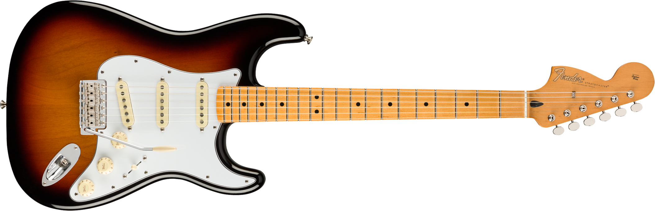 Fender Jimi Hendrix Strat Mex Signature 3s Trem Mn - 3-color Sunburst - Guitare Électrique Forme Str - Main picture