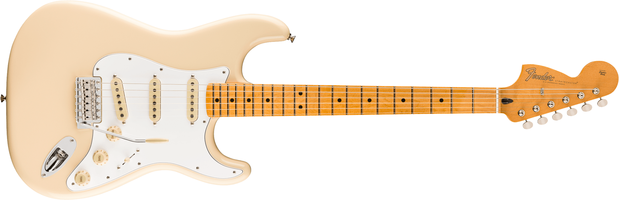 Fender Jimi Hendrix Strat Mex Signature 3s Trem Mn - Olympic White - Guitare Électrique Forme Str - Main picture