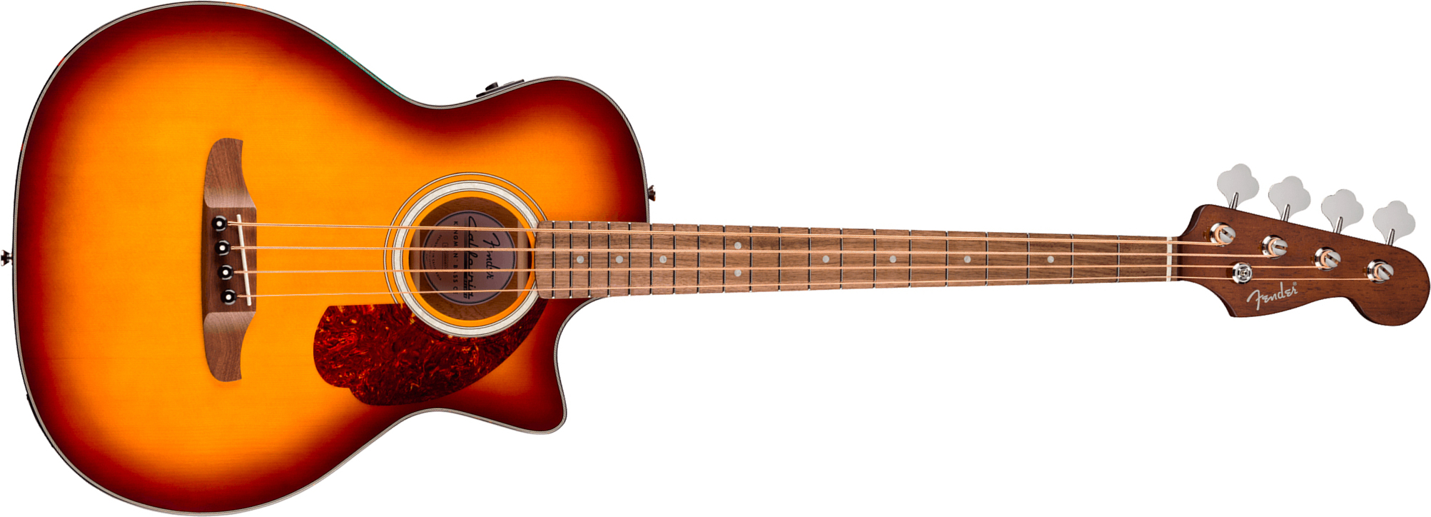 Fender Kingman Bass Deluxe Ce California Cw Shsc Epicea Acajou Noy - Honey Sunburst - Basse Acoustique - Main picture