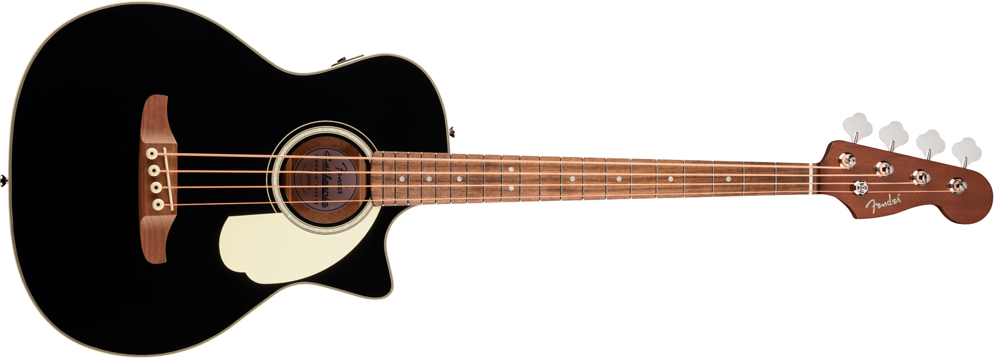 Fender Kingman Bass Deluxe Ce California Cw Shsc Epicea Acajou Noy - Black - Basse Acoustique - Main picture