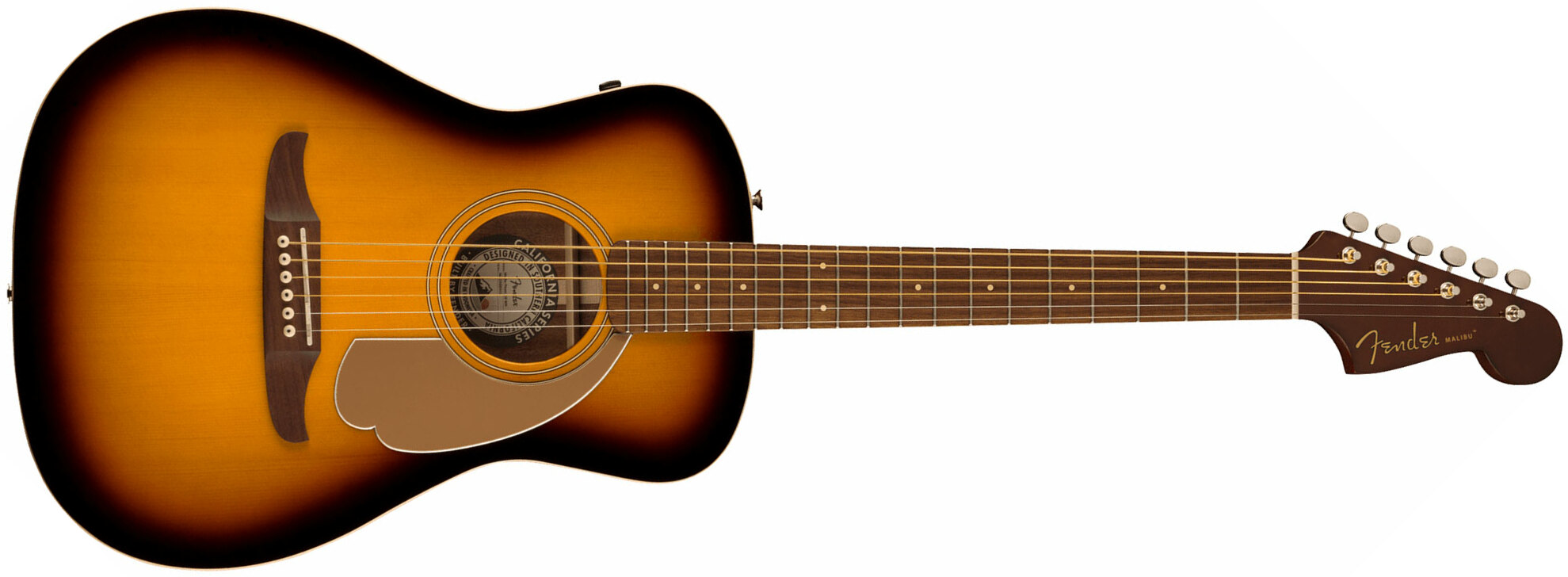 Fender Malibu Player 2023 Parlor Epicea Sapele Wal - Sunburst - Guitare Acoustique - Main picture