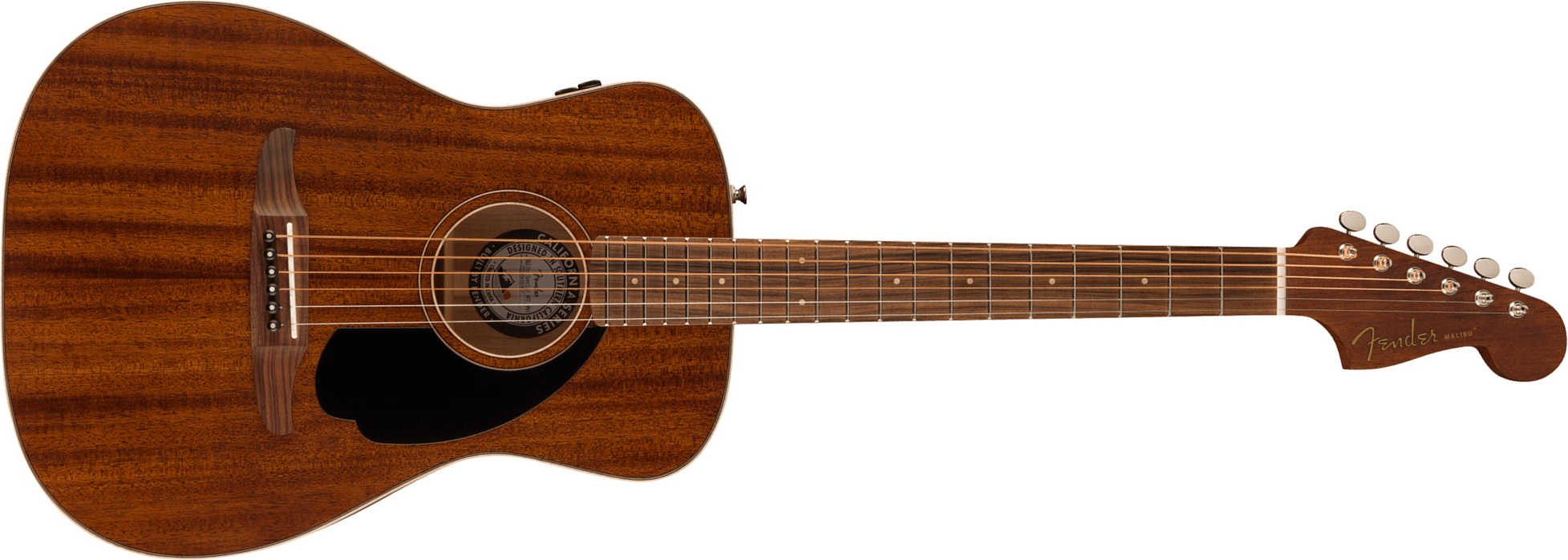 Fender Malibu Special California Parlor Tout Okoume Pf - Natural Satin - Guitare Electro Acoustique - Main picture