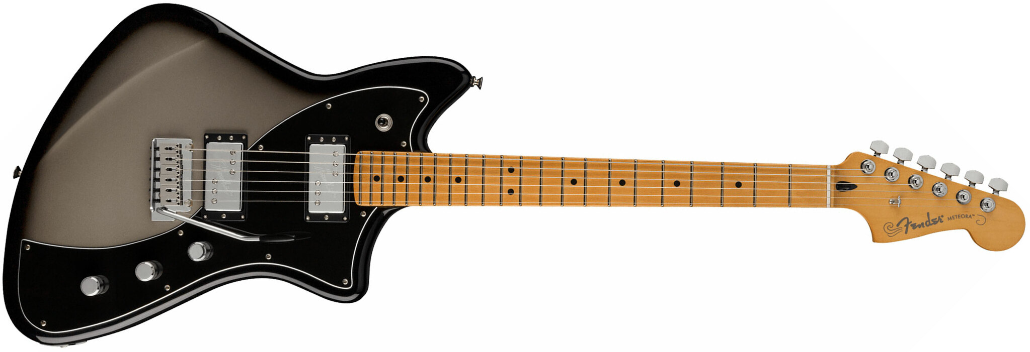Fender Meteora Player Plus Hh Mex 2h Ht Mn - Silver Burst - Guitare Électrique RÉtro Rock - Main picture
