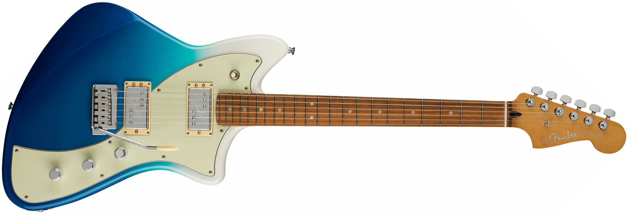 Fender Meteora Player Plus Hh Mex 2h Ht Pf - Belair Blue - Guitare Électrique RÉtro Rock - Main picture