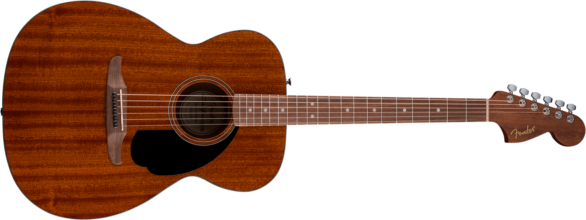 Fender Monterey California Standard Om Tout Sapele Wal - Natural - Guitare Folk - Main picture