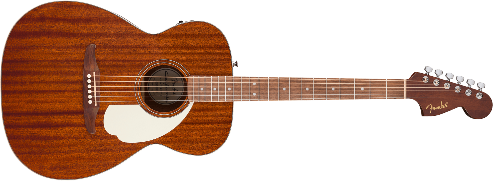 Fender Monterey E California Standard Auditorium Tout Sapele Wal - Natural - Guitare Folk - Main picture