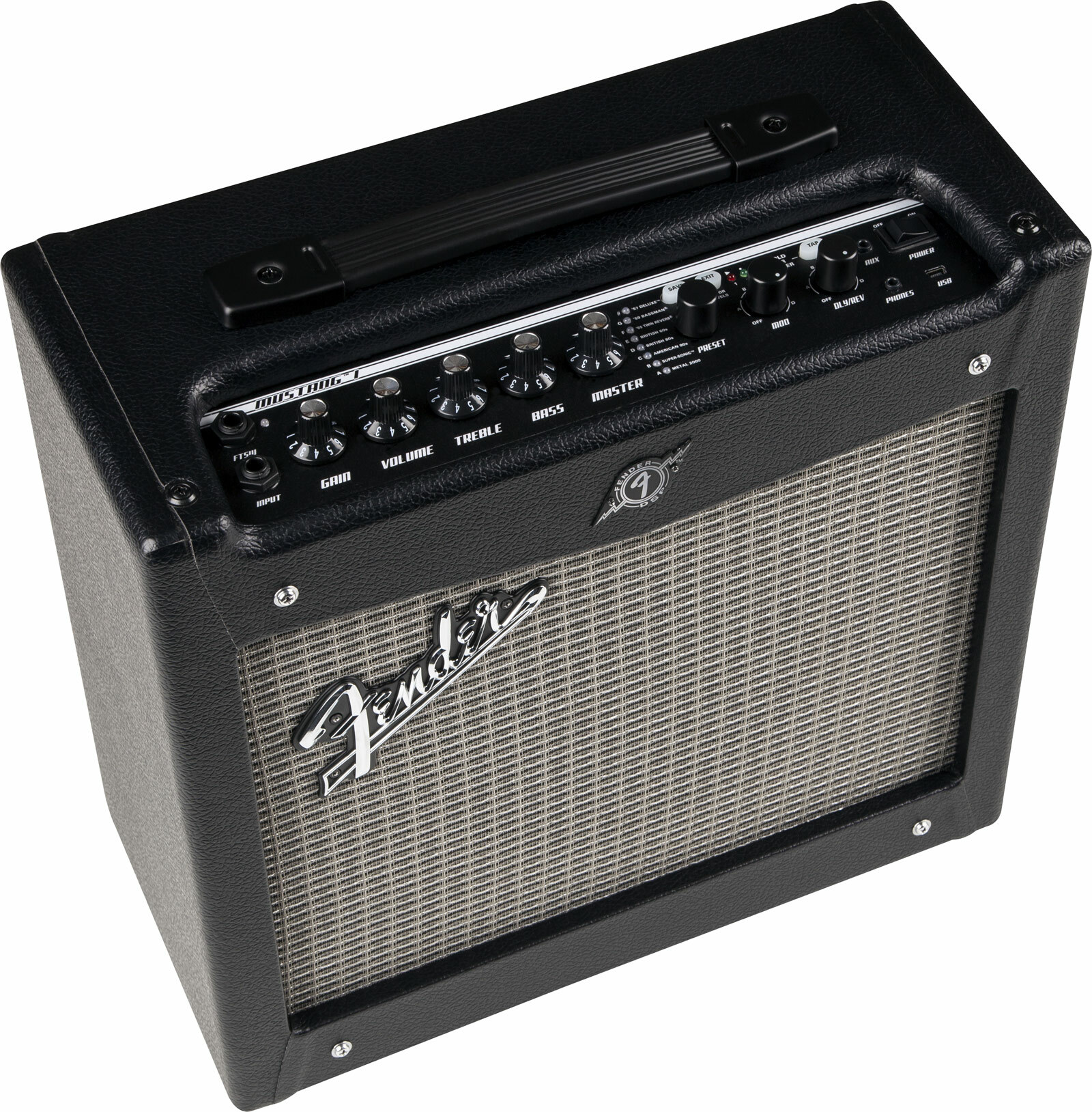 Fender Mustang I V2 20w 1x8 Black - Ampli Guitare Électrique Combo - Main picture