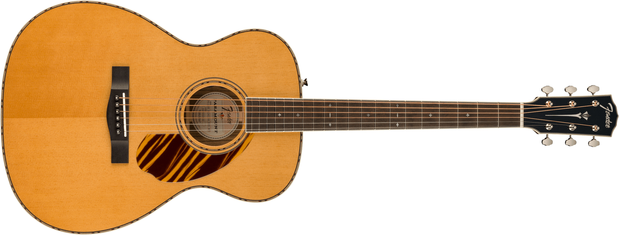 Fender Po-220e Paramount Fsr Ltd Orchestra Model Om Epicea Ovangkol Ova - Aged Natural - Guitare Electro Acoustique - Main picture