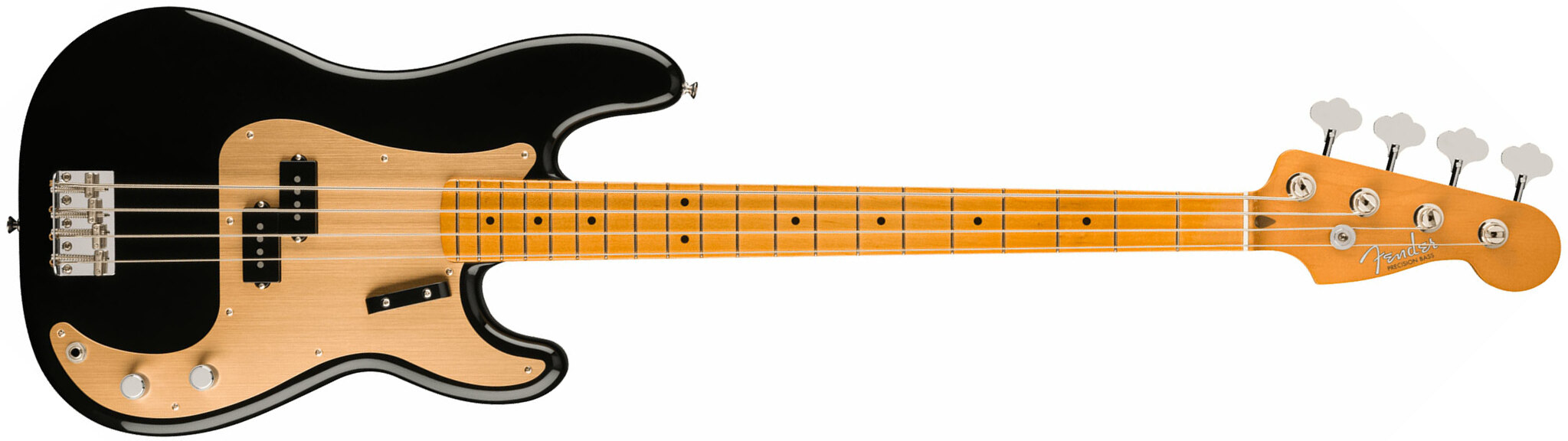Fender Precision Bass 50s Vintera Ii Mex Mn - Black - Basse Électrique Solid Body - Main picture