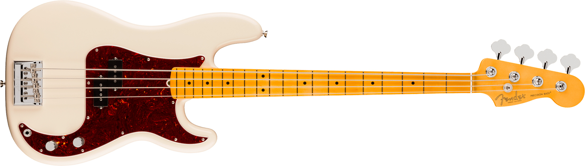Fender Precision Bass American Pro. Usa Mn - Olympic White - Basse Électrique Solid Body - Main picture