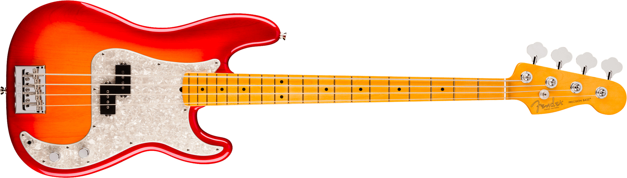 Fender Precision Bass American Pro. Usa Mn - Aged Cherry Burst - Basse Électrique Solid Body - Main picture
