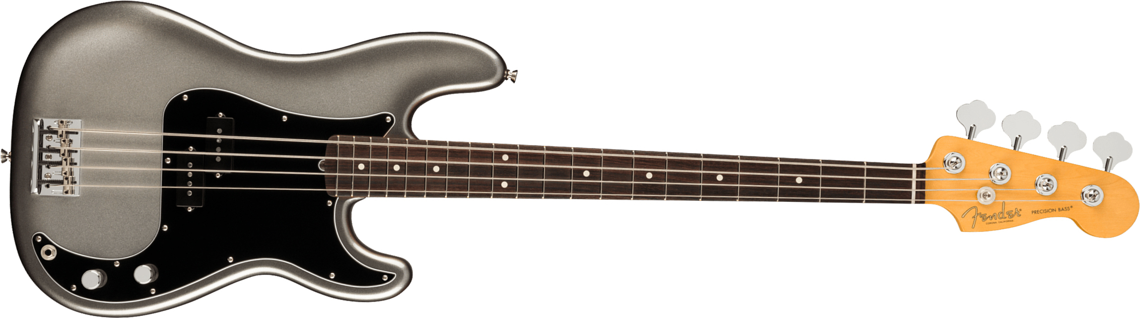 Fender Precision Bass American Professional Ii Usa Rw - Mercury - Basse Électrique Solid Body - Main picture