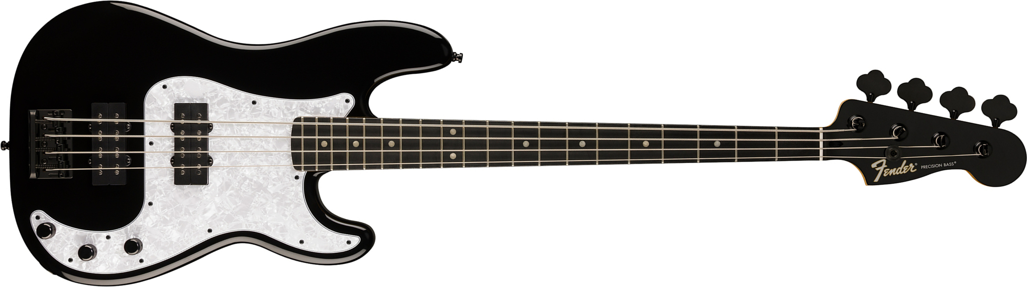 Fender Precision Bass Hh Player Fusion Ltd 2h Eb - Black - Basse Électrique Solid Body - Main picture