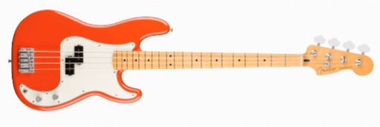 Fender Precision Bass Player Ii Mex Mn - Rallye Orange - Basse Électrique Solid Body - Main picture