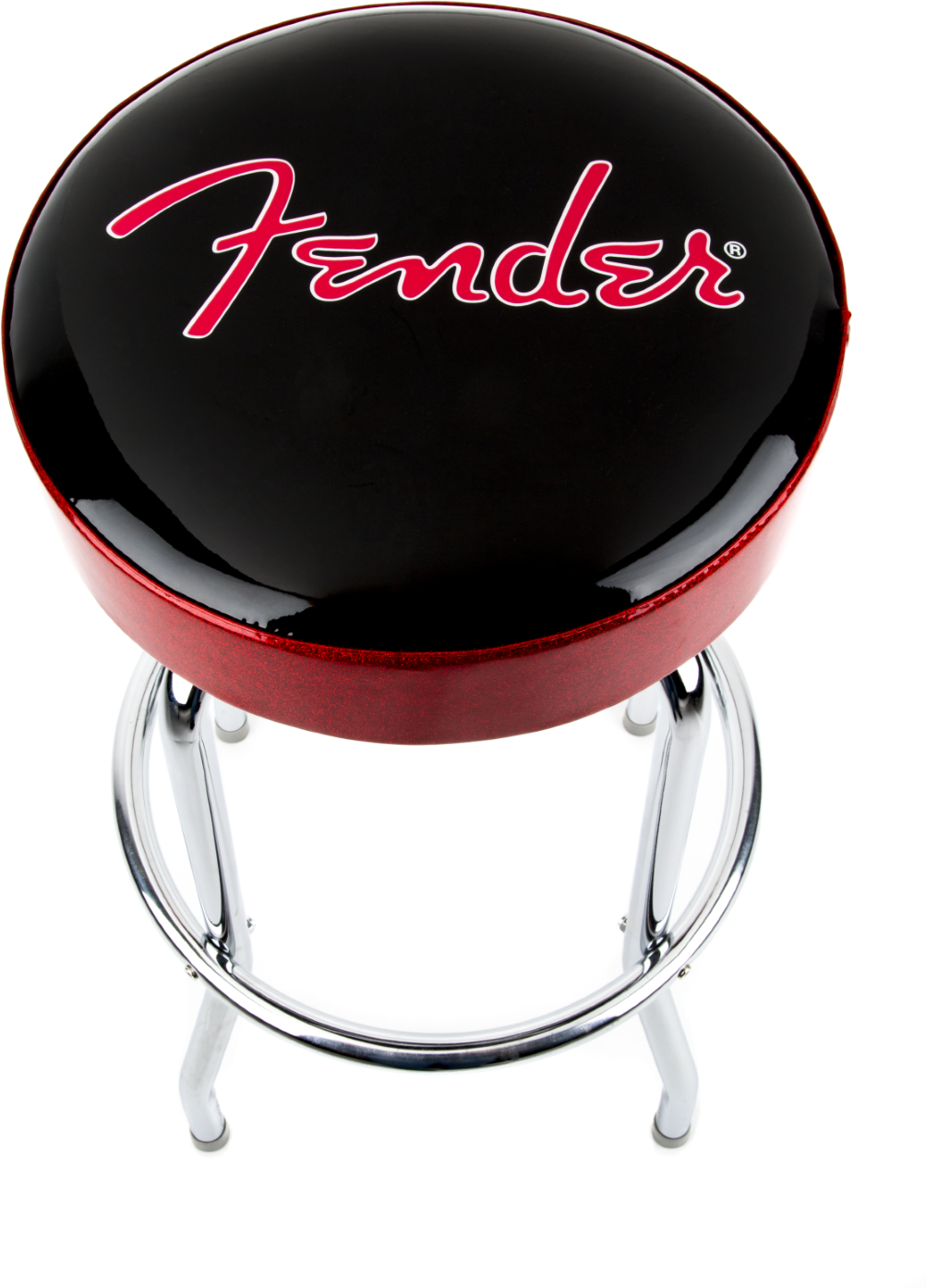 Fender Red Sparkle Logo Bar Stool 30 - Tabouret Bar Stool - Main picture
