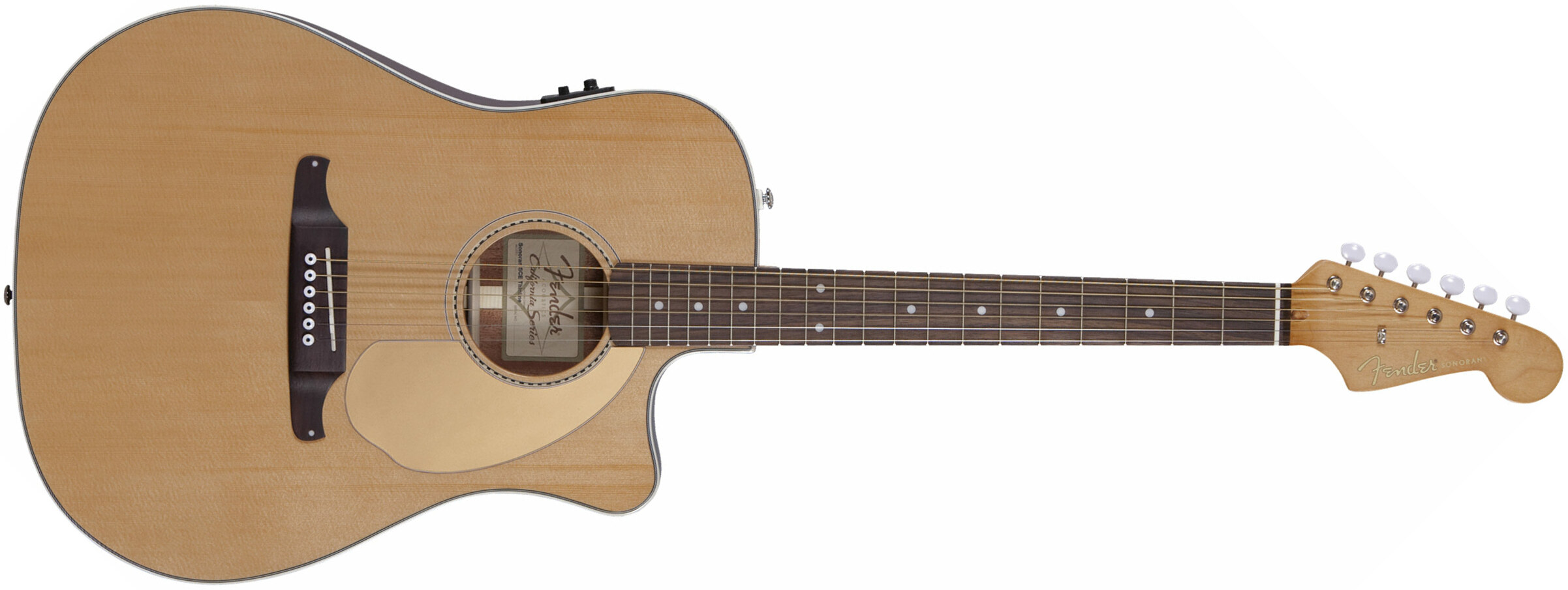 Fender Sonoran Sce Thinline Dreadnought Cw Epicea Acajou 2017 - Natural - Guitare Acoustique - Main picture