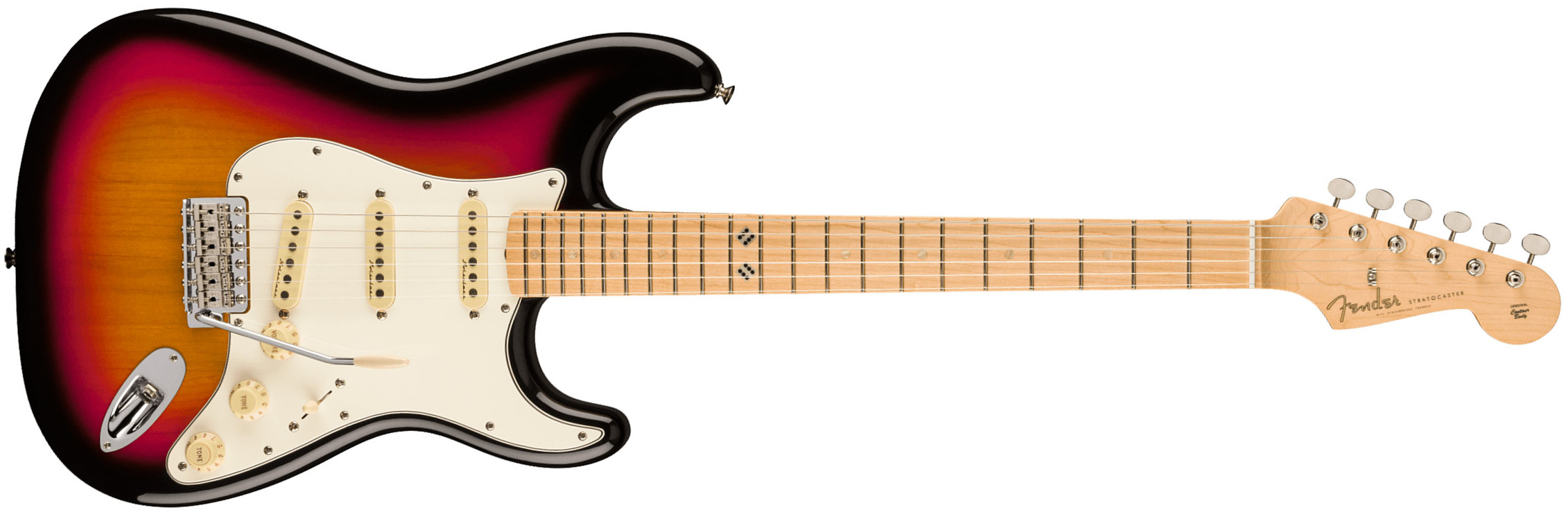 Fender Steve Lacy Strat People Pleaser Mex Signature 3s Trem Mn - Chaos Burst - Guitare Électrique Forme Str - Main picture