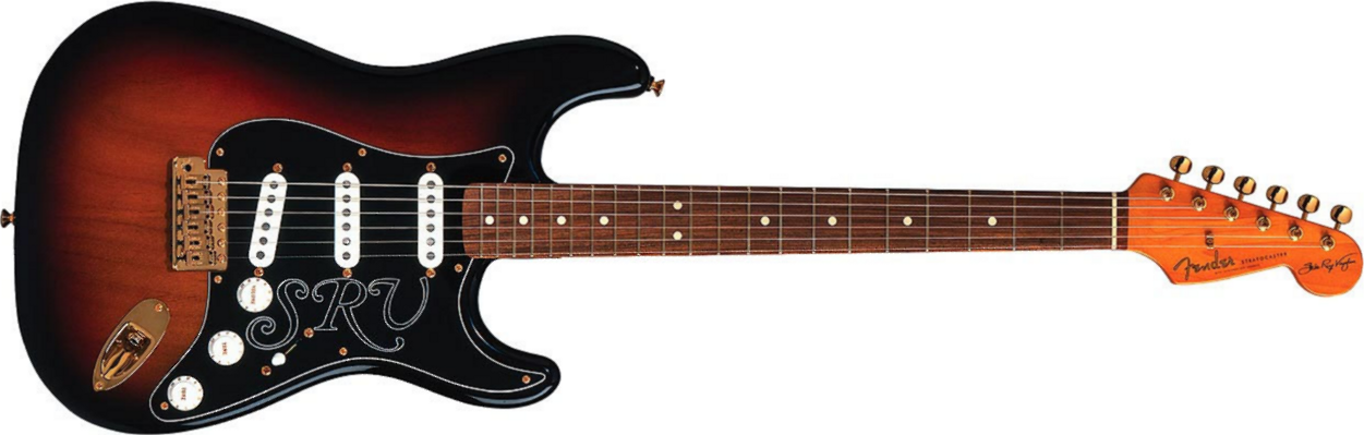 Fender Stevie Ray Vaughan Strat Usa Signature Sss Pf - 3-color Sunburst - Guitare Électrique Forme Str - Main picture