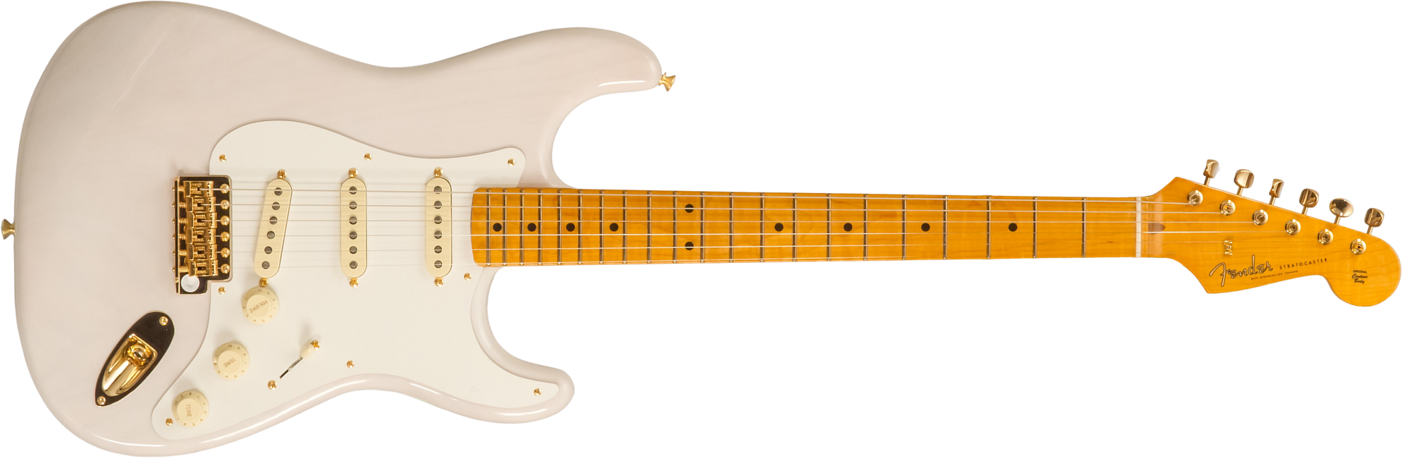 Fender Strat 1957 American Vintage Ii Ltd Usa 3s Trem Mn - White Blonde - Guitare Électrique Forme Str - Main picture