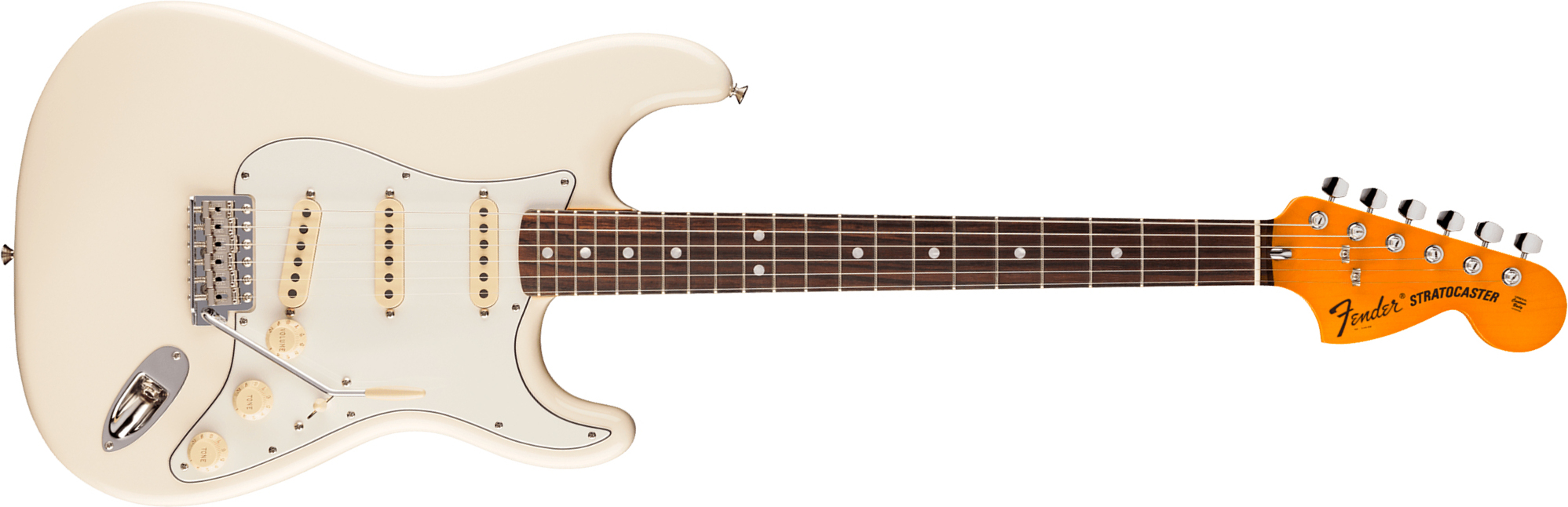 Fender Strat 1973 American Vintage Ii Usa 3s Trem Rw - Olympic White - Guitare Électrique Forme Str - Main picture