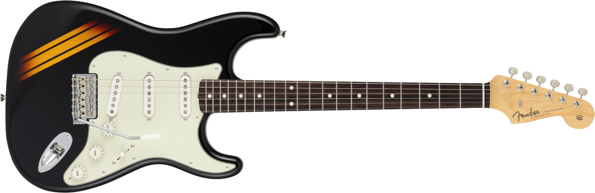 Fender Strat 60s Competition Traditional Jap 3s Trem Rw - Black / 3-color Sunburst - Guitare Électrique Forme Str - Main picture
