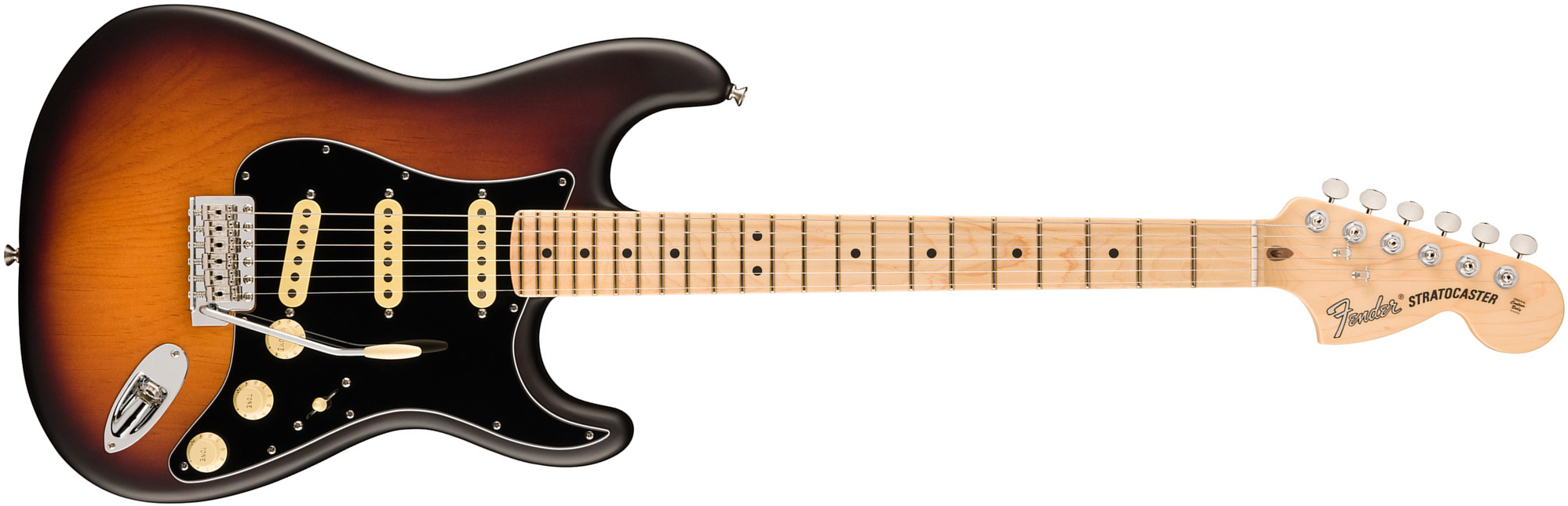 Fender Strat American Performer Timber Collection Fsr Usa 3s Mn - Satin 2-color Sunburst - Guitare Électrique Forme Str - Main picture
