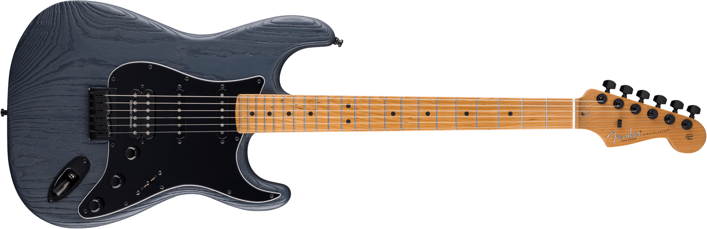 Fender Strat American Pro Ii Hss Ltd Usa Seymour Duncan Ht Mn - Ebony Smoke - Guitare Électrique Forme Str - Main picture