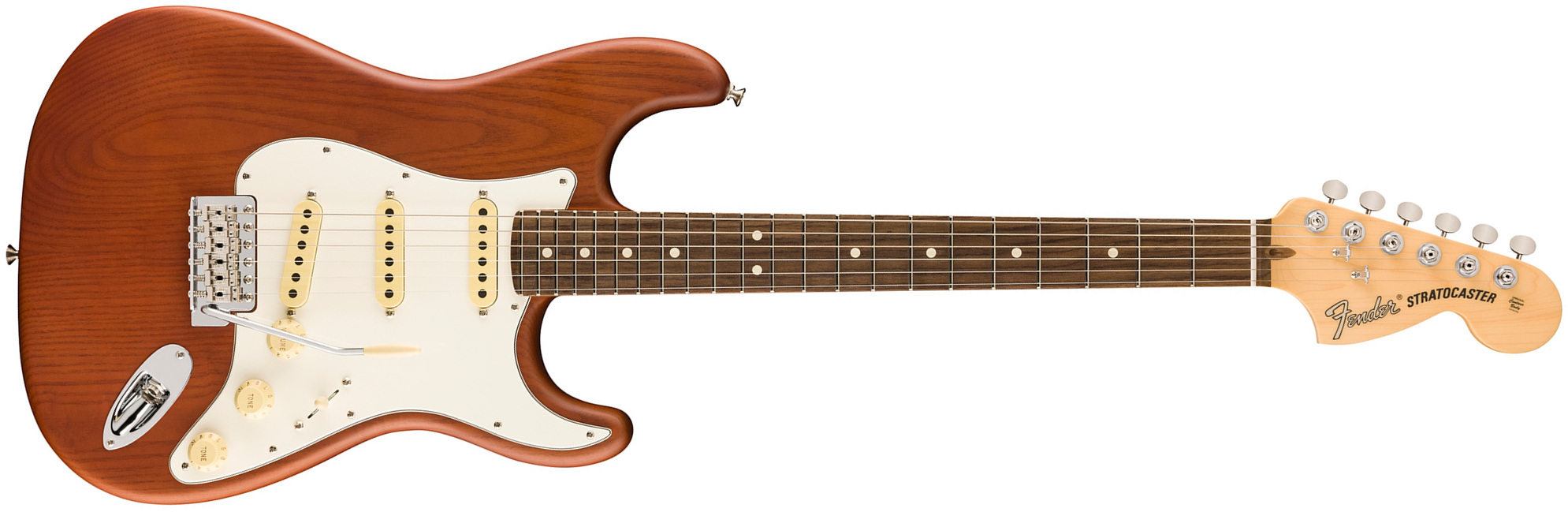 Fender Strat American Timber Performer Fsr Ltd Usa 3s Rw - Mocha - Guitare Électrique Forme Str - Main picture