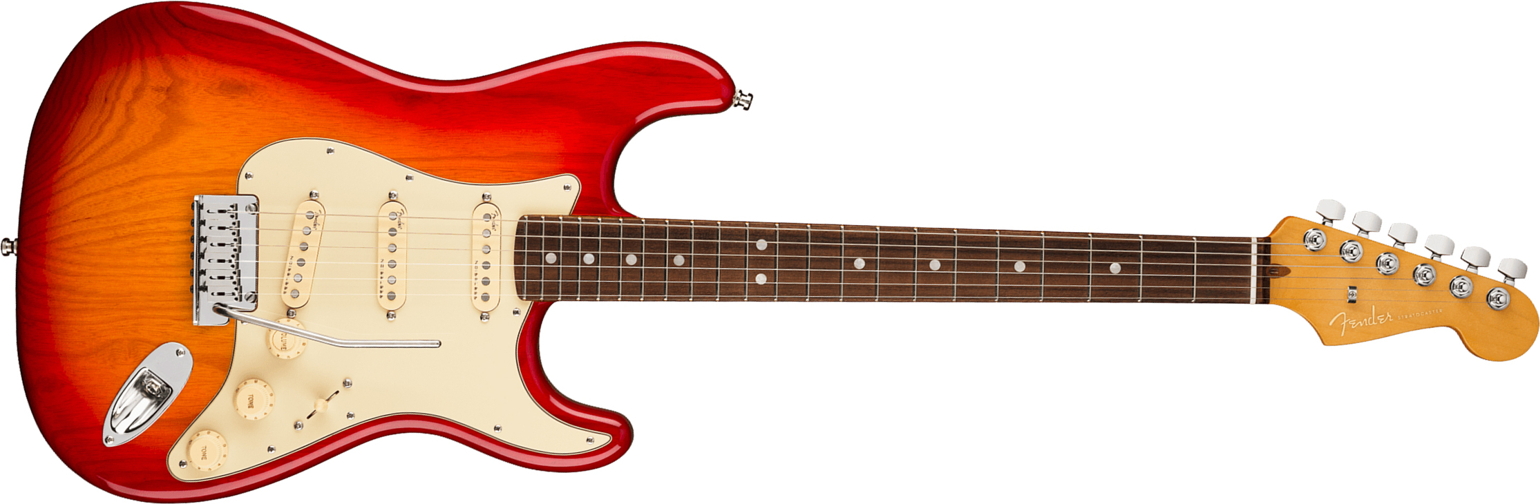 Fender Strat American Ultra Hss 2019 Usa Mn - Plasma Red Burst - Guitare Électrique Forme Str - Main picture